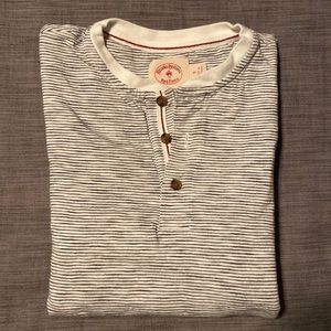 Brooks Brothers Striped Henley Mens Small